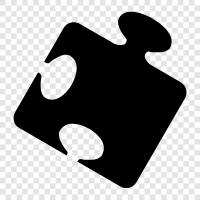 jigsaw puzzle, brainteaser, logic puzzle, wooden puzzle icon svg