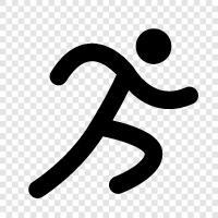 jog, sprint, jogging, running icon svg