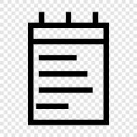 jot, memo, reminder, memo pad icon svg