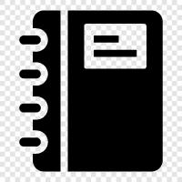 journal, personal, thoughts, writing icon svg