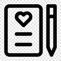 journal, journaling, personal diary, writing icon svg