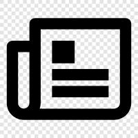 journalism, print, news, publication icon svg