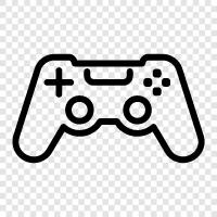 joystick, controller, gamepad controller, gaming controller icon svg