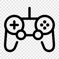 joystick, controller, gamepad ikon svg