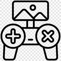 Joystick, Controller, PS4, Xbox One symbol