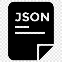 JOSON Data, JOSON объект, JOSON Array, JSON Стринг Значок svg