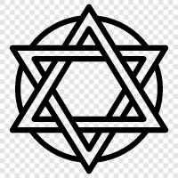 Judaism, Judaism symbol, Jewish symbol, Jewish identity icon svg