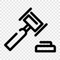 judge, Hammers, law, legal icon svg