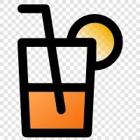 food, drinks, minimalistic, colored icon svg