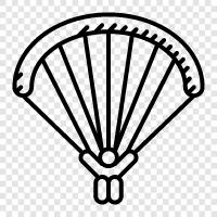 jump, free fall, parachuting, skydiving icon svg