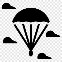 jump, parachute, Sport, activity icon svg