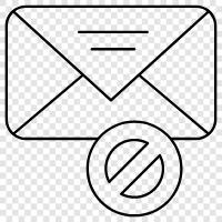 junk mail, email, unsolicited email, email marketing icon svg