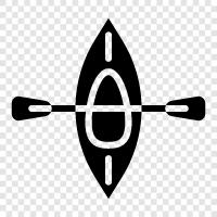 Kayak, River, Whitewater, Boating icon svg