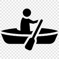 kayaks, stand up paddleboard, SUP, fishing icon svg
