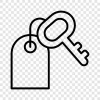 key, lock, security, door icon svg