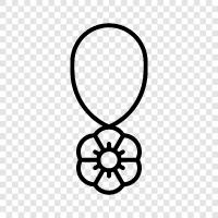 Кольцо ключа, цепочка ключей, цепь ключей цветка, держатель ключа Значок svg