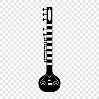 Keyboard, Guitar, Drums, Bass icon svg