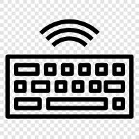 keyboard without cable, keyboard with wireless, wireless keyboard, wireless keyboard for laptop icon svg