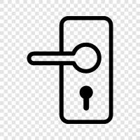 keyless entry, door security, home security, intercom icon svg