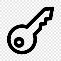 Keys, Lock, Door, Security icon svg