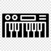 keys, sounds, piano, keyboard icon svg