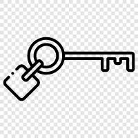 Keyword, Meaning, Definition Key, Key icon svg