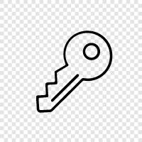 Keyword, Key icon svg