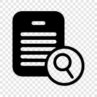 keyword research, google search, Search Document icon svg