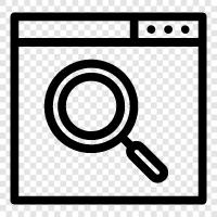 keyword research, Google, Yahoo, Bing icon svg