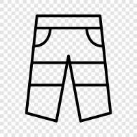 khakis, denim, baumwolle, hose symbol