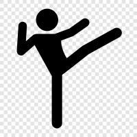 kick, martial arts, karate, kickboxing icon svg