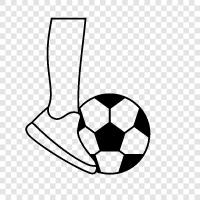 kicking ball, soccer, football, soccer ball icon svg