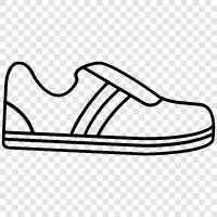 kicks, sneakers, athletic, sport icon svg