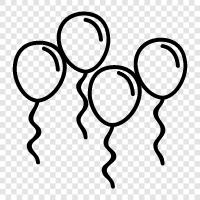 kids balloon, helium balloon, birthday balloon, baby balloon icon svg