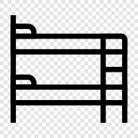 kids room, childrens room, beds for kids, kids bunk bed icon svg