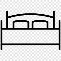 king bed, twin bed, bed, bedroom icon svg