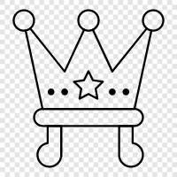 king, empress, queen, prince icon svg