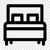 king size double bed, queen size double bed, standard double bed, large icon svg