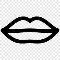 kiss, lipstick, lip gloss, lip liner icon svg