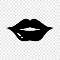 kiss, lip, lipstick, gloss icon svg