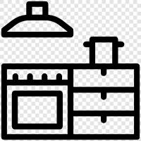 kitchen appliances, kitchen cabinets, kitchen remodeling, kitchen design icon svg