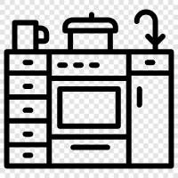 kitchen appliances, kitchen tools, kitchen decor, kitchen design icon svg