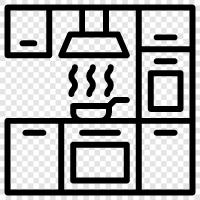 kitchen appliances, kitchen ideas, kitchen remodeling, kitchen remodeling cost icon svg