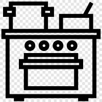 kitchen appliances, kitchen cabinets, kitchen remodeling, kitchen renovation icon svg