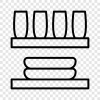 Kitchen Cabinet, Cabinets, Shelving, Storage icon svg