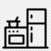 kitchen cabinets, kitchen appliances, kitchen design, kitchen remodel icon svg