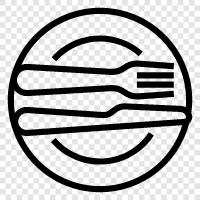 kitchen etiquette, eating etiquette, silverware etiquette, eating utensils icon svg