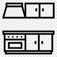 Kitchen, Furniture, Sets, Kitchen Set icon svg