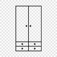 kitchen, pantry, cupboard doors, kitchen cabinets icon svg