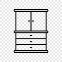 kitchen, furniture, storage, home icon svg